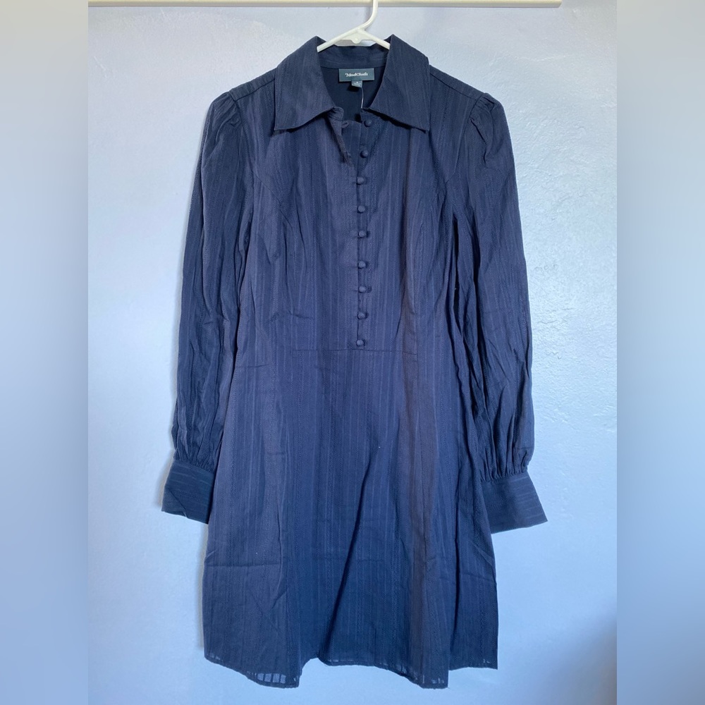 Tags on, Navy, ModCloth Shirt Dress, Size 2